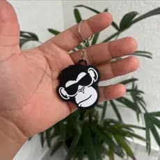 Chaveiro macaco lembrancinha brinde aniversário festa divertida monkey bruno mars