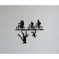 Stranger Things Placa decorativa Mundo Invertido para parede de escritório quarto home office