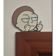 Rick and Morty decoração para porta janela