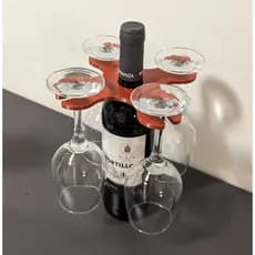 Adega Suporte de taças e Vinho ou Espumante para Mesa Em Plástico sólido brindes comemorações decoração