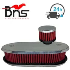 Filtro De Ar Esportivo Black 2e/ 3e Carburador + Respiro