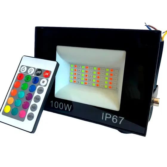 REFLETOR 100W RGB IP66 BIVOLT