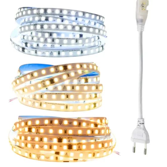 Fita Led Direta 120leds/m 10 Metros Não Precisa de Fonte 110v/220v Para Perfil de Led E Iluminação Em Geral