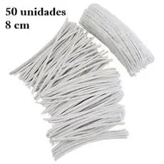 50 unidades arames amarrilho lacre - encapado branco - para saco de pão, fecho, orquídea, máscara