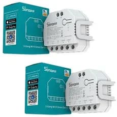Kit 2 Sonoff Dual R3 Automação 2ch Wifi Motor Cortina Persiana