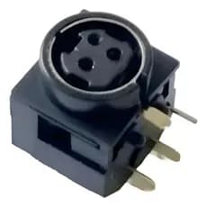 Conector de Energia Power Plugue Jack 3 Pinos Fêmea 3 Vias 90º para Impressora Térmica Elgin L42 Pro