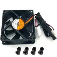 Cooler Fan Ventilador Preto 8cm 80mm 12v Ventoinha Resfriamento para PC Desktop CPU Gabinete