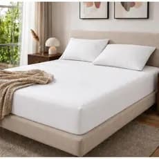 Lençol 400 Fios Micropercal Cama de Hotel Super Macio Berço Solteiro Casal Queen King