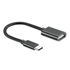 Cabo OTG USB Tipo-C Adaptador Para Pen Drive Mouse Teclado Controle Plug & Play