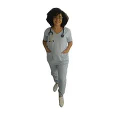 Blusa De Pijama Cirurgico Em Gabardine
