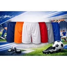 Kit 10 Peças Calção De Futebol e outras práticas esportivas