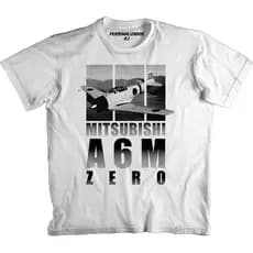 Camiseta Aviação - AVIÃO MITSUBISHI A6M ZERO - SEGUNDA GUERRA MUNDIAL