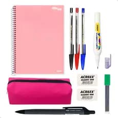 Material Escolar Universitário Caderno Feminino 16 Matérias Volta as Aulas