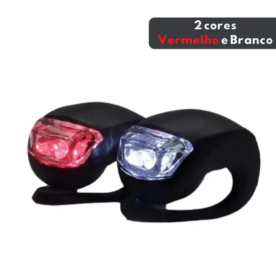 Lanterna Bicicleta Sinalizador Bike Led Dianteiro Traseiro