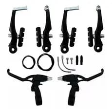kit Freio V-brake de Nylon Preto Mtb para bicicleta manetes e cabos ou escolha apenas o que precisa