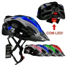 Capacete Bike Com Sinalizador Led Ciclismo Alta Protecao (BYORN/DEKO/GTS/ELEMENT)