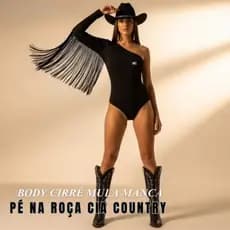 Body Cirrê Country Mula Manca com franjas Pé na Roça Cia Country PNR138