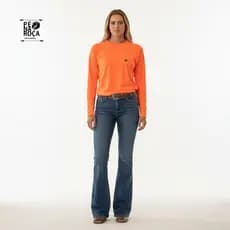 Blusa country Uv  Feminina com proteção solar 50+ 🌞 com logo Pé na Roça Cia Country PNR241