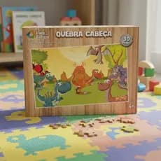 Quebra-cabeça Dinossauro 30 Peças -Mdf - Pais e Filhos