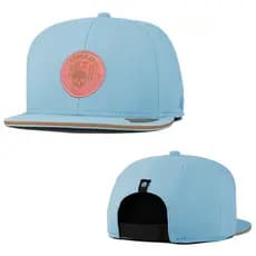 Boné Anth Co. Ollie Azul Claro Aba Reta Aberto Com Ajuste