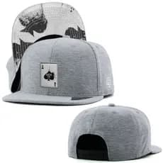 Boné Anth co Copas Cinza Aba Reta Aberto Com Ajuste Snapback