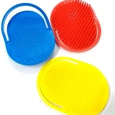 Pente Pata Masculino Compacto Oval de Bolso Viagem Plástico Cores Sortidas Cabelo Barba