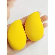 Esponja Formato Manga para Maquiagem Rosto Com Aplicação Uniforme e Natural