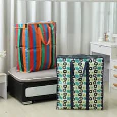 Bolsas Femininas  Sacola Feira Compras Viagem Sacoleiro Impermeável Com Zíper
