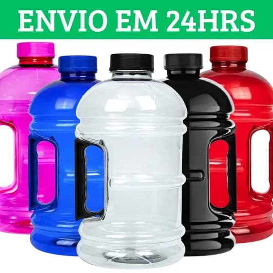 Garrafa De água Com Alça 1.8L/1L Academia  Treino CrossFit  Esportes Livre de BPA Cores