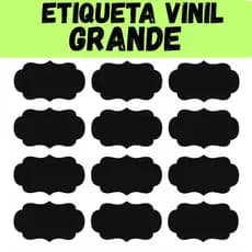 Etiqueta Adesiva Multiuso Lousa Preta+Caneta Giz Branca Apagável  Organizador Tempero