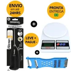 Balança de Cozinha Digital De Precisão 1g À 10kg Confeitaria Cozinha Dieta Fitness Alimentação Saudavel com Função TARA + Pilhas