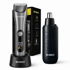 Depilador Corporal Masculino íntimo 5W à Prova d' Água Lâmina de Cerâmica com  Com Aparador de Pelos de Nariz e Orelha