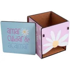 Caixa de chá petit Lilás MDF - Uatt?