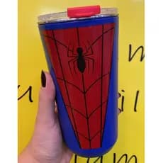 COPO ISOTÉRMICO HOMEM ARANHA SPIDER MAN HERÓIS MARVEL TAMPA UNISSEX