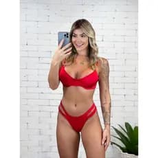 Biquíni Feminino Meia Taça com Calcinha em Duplo Tecido