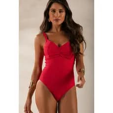 Maiô Feminino Busto Franzido com Alças Largas – Modela Corpo, Confortável, Estilo Praia e Piscina