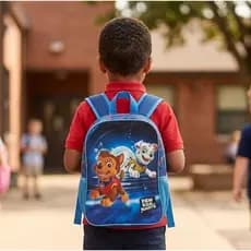 Mochila Infantil Escolar Passeio Viagem Menino e Menina Estampa de Caes Herois Resistente