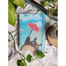 Sketchbook A5 - Caderno capa dura totoro - Studio Ghibli - Totoro - Chiriro - ARTESANAL