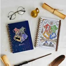 Caderno Harry Potter - Hogwarts - Caderno A5 e A6 - Folha pólen - 21x15cm - ARTESANAL