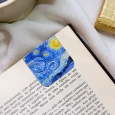 Marca pagina magnético com 5 unidades • Arte | Van Gogh, Monet, Picasso, Frida Kahlo - ARTESANAL