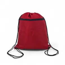 Bolsa saco esportivo cordao mochila academia vermelho