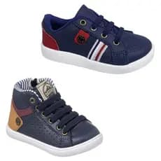 Kit 2 Tenis Masculino Infantil Sapatenis Menino Casual Tenis Botinha Infantil Calce Fácil