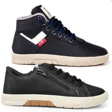 Kit 2 Pares Tênis Infantil Masculino Casual Azul Marinho Tenis Infantil Menino Confortável