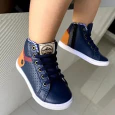 Tênis Infantil Masculino Tenis Botinha Infantil Menino Sapatenis Casual Confortável