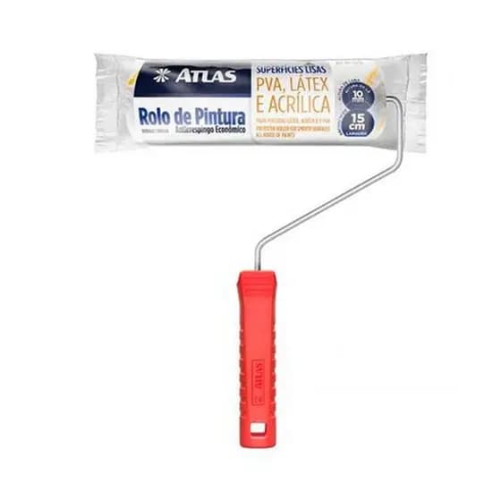 Rolo de Lã Antirrespingo 15cm com Manta de 10mm - Atlas