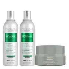 Prohall Kit Biomask Shampoo 300ml + Condicionador 300ml + Máscara 300g
