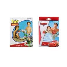 Boia Infantil Inflável Para Piscina Estampada Toy Story E Carros Disney Pixar