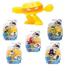 Jovens Titans Teen Titas com peças que formam o Robô Hamburguer Original Sunny