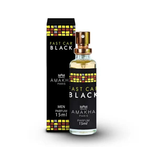 Perfume FAST CAR BLACK Amakha 15ml excelente para bolso BELA DONA