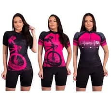 Conjunto de ciclismo para ciclistas feminino roupas camisas bermuda feminina Be GE short blusa com bolso
